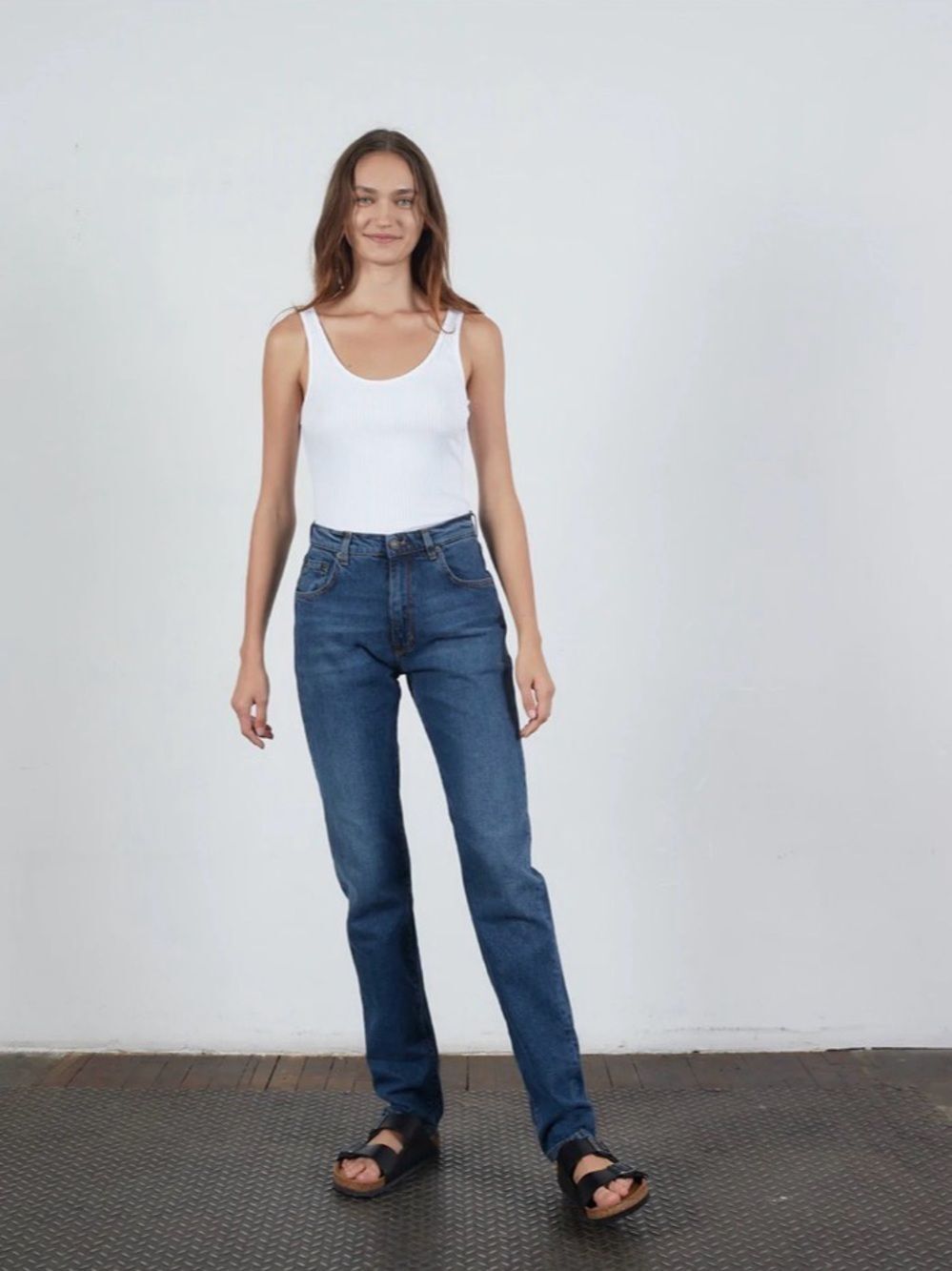 NEW 6397 Women’s One Year Wash High Rise Slim Denim Jeans Size 27